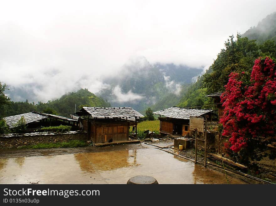 Cottage Of The Dulong Nationality