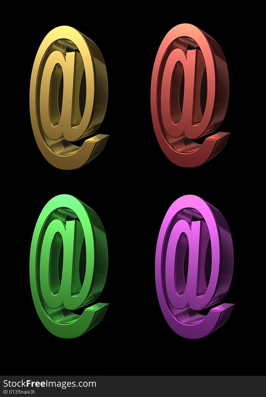 3D rendering at symbol