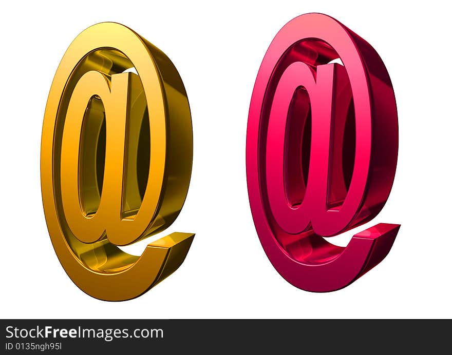 3D rendering at gold and colorful symbol. 3D rendering at gold and colorful symbol