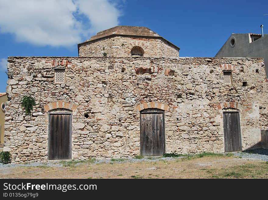 The byzantine church of Rometta in Sicily