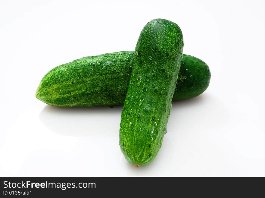 Two cucumbers