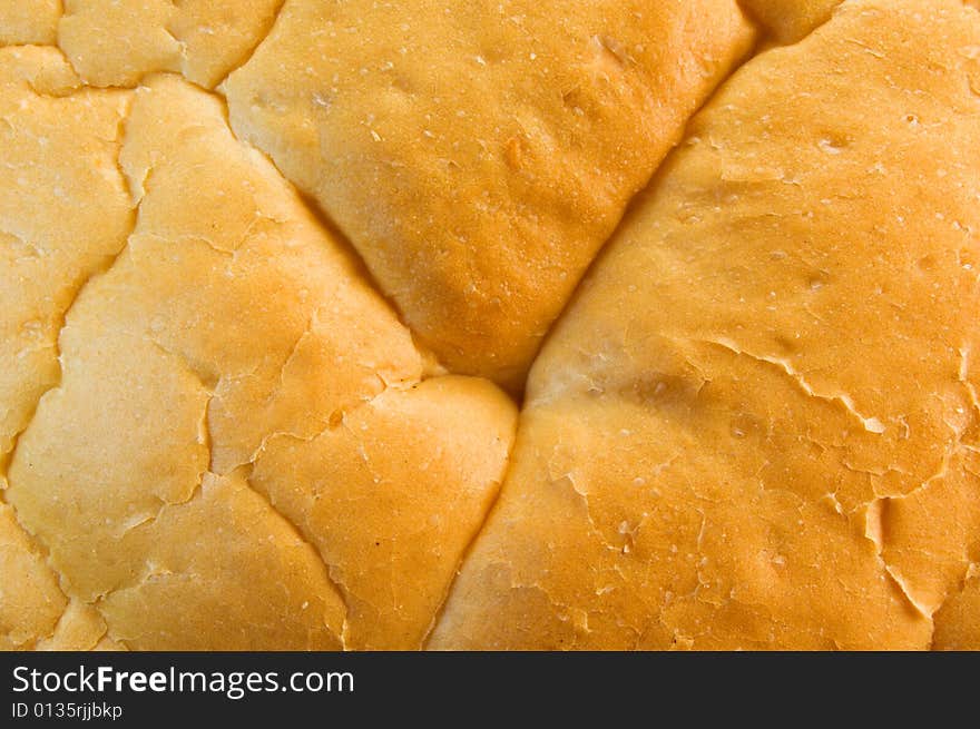 Close up of a white bread loaf. Close up of a white bread loaf