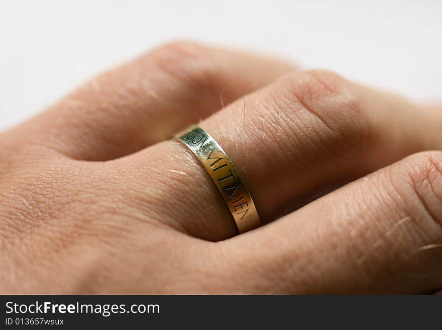 Wedding rings - symbols on unity and fidelity. Wedding rings - symbols on unity and fidelity