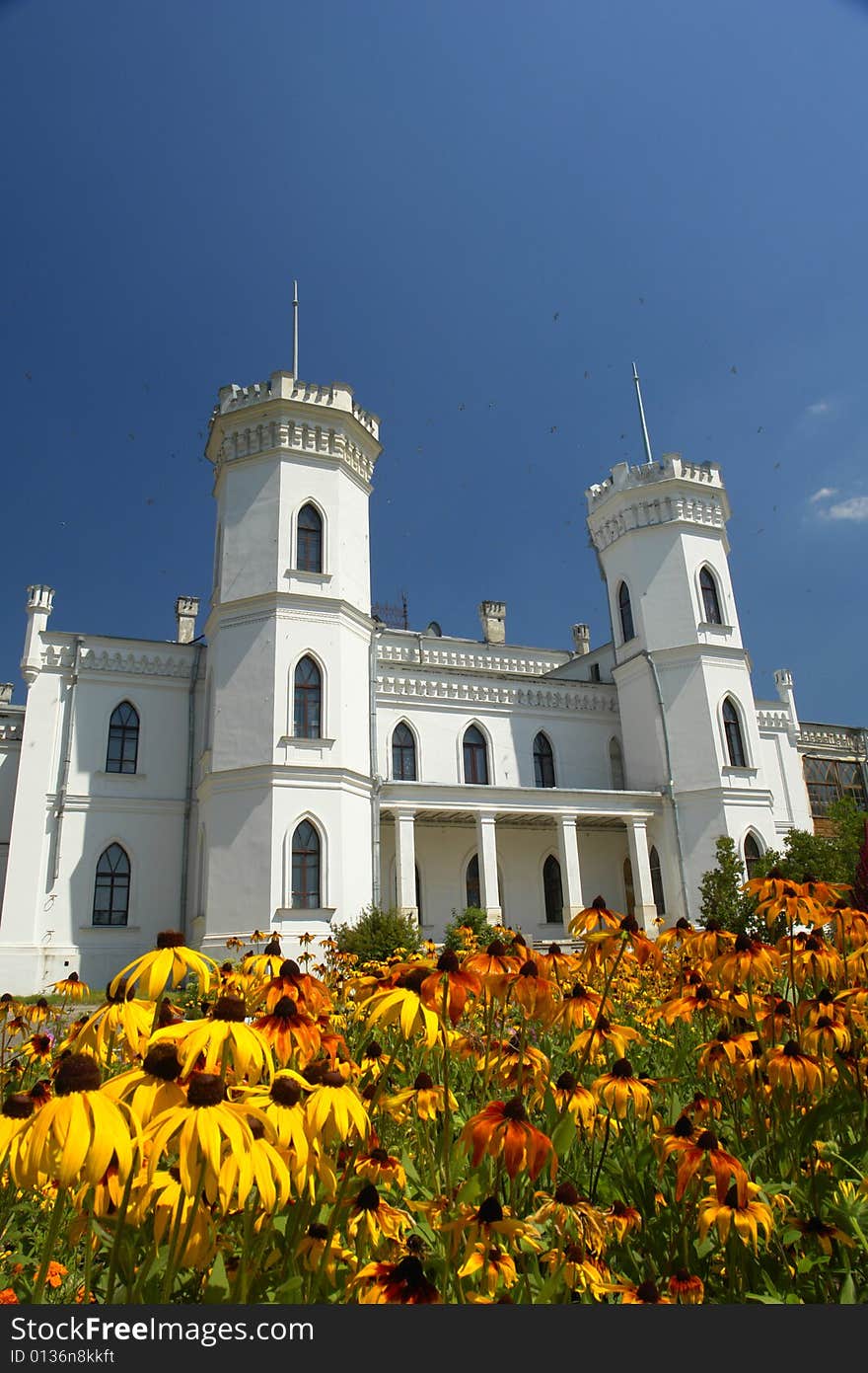 Palace on a background of the sky