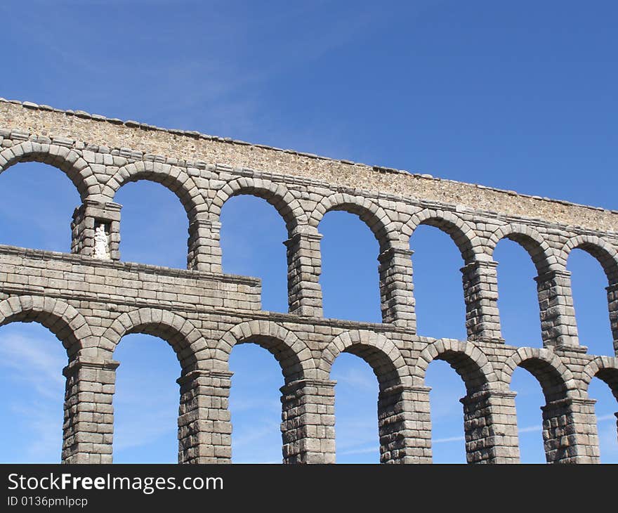 Segovia aqueduct, Spain ancient arcs