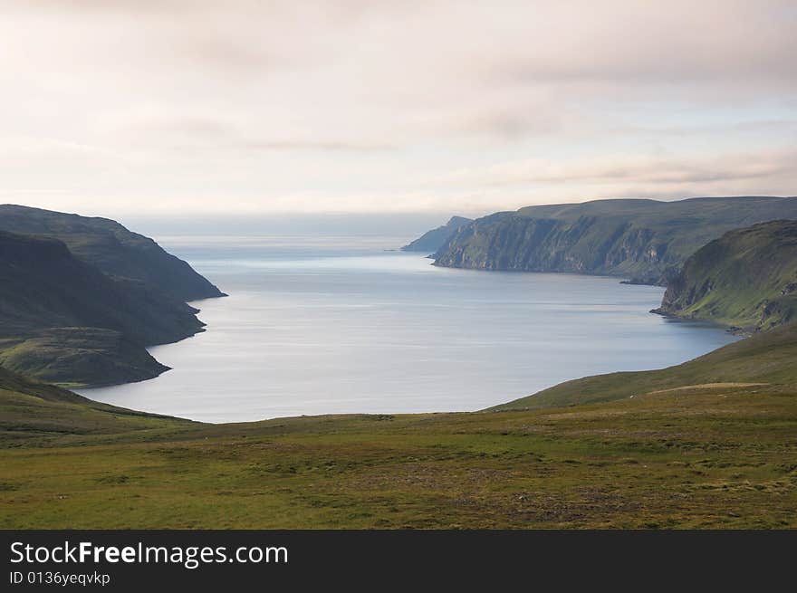 Mountain lagoon, a still evening.