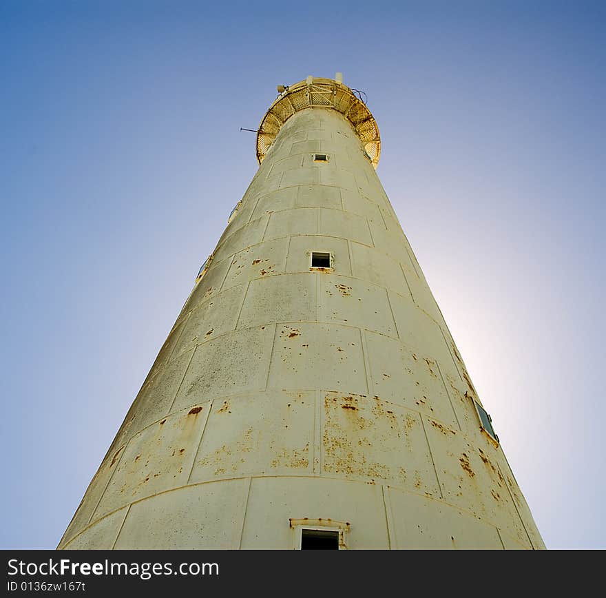 A view of Kommetjie lighthous in Cape Town. A view of Kommetjie lighthous in Cape Town