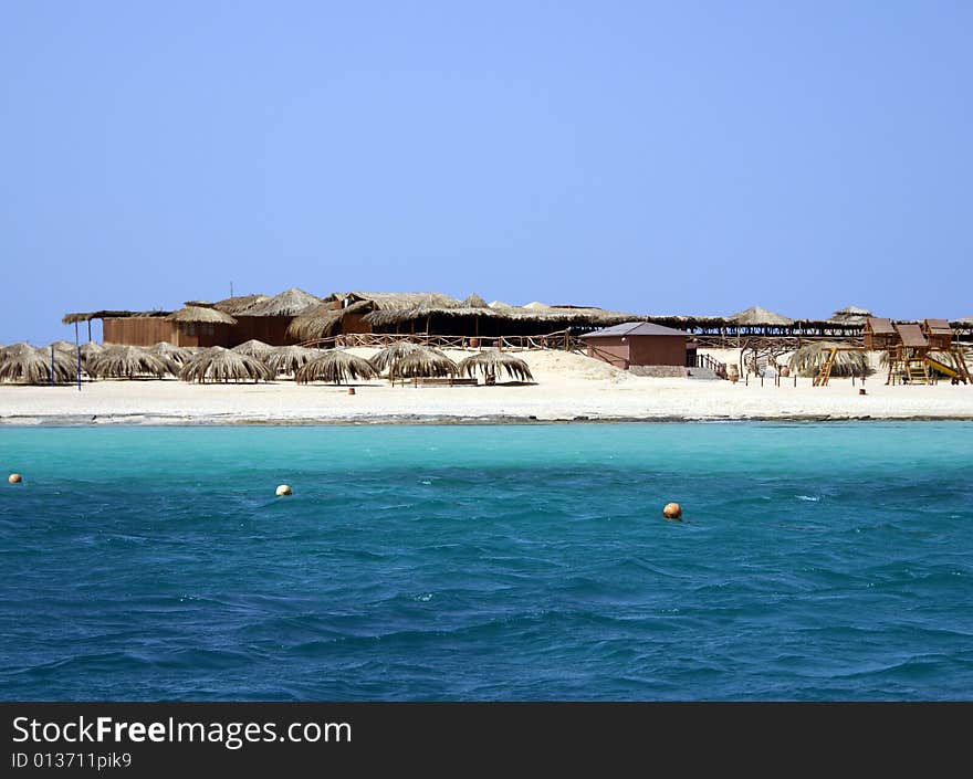 Beach and heavenly island, Egypt