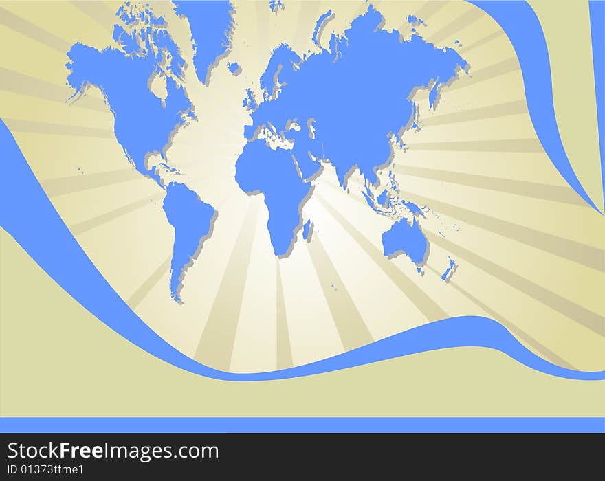 World map background vector illustration