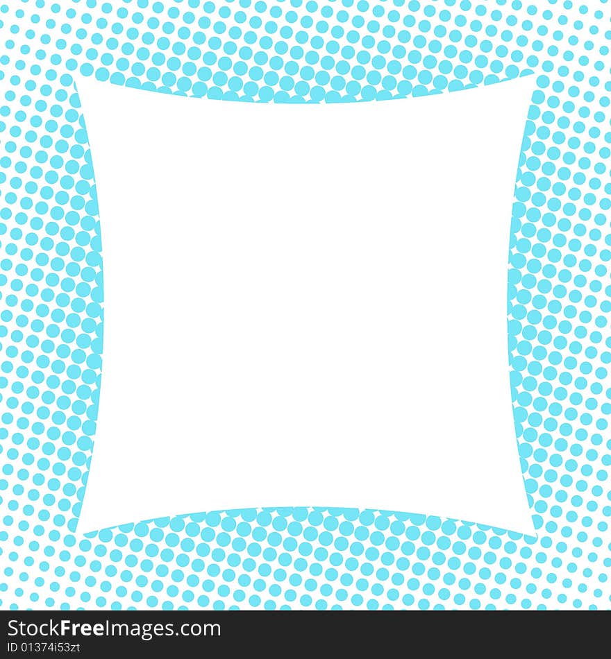 Halftone frame for photos/background etc