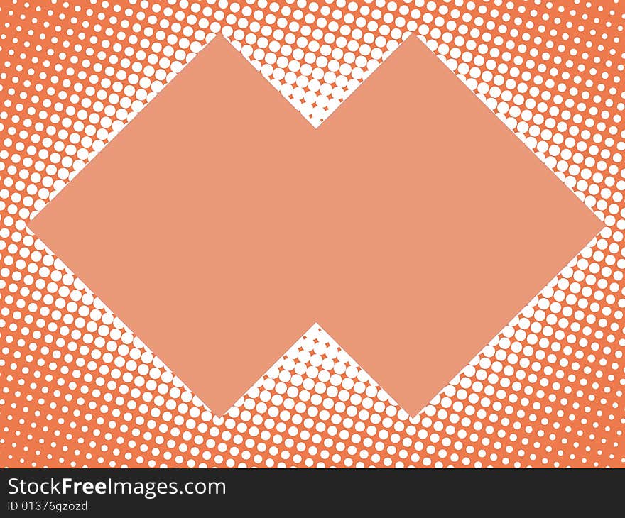 Halftone frame for photos/background etc