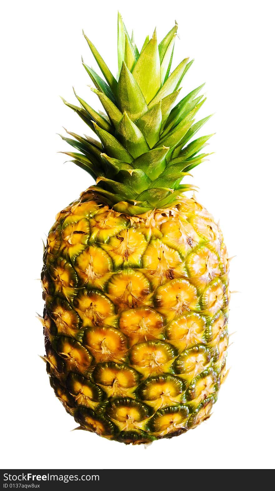 Pineapple On White Background