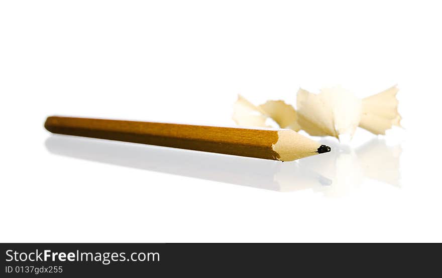 Pencil isolated on white background. Pencil isolated on white background.