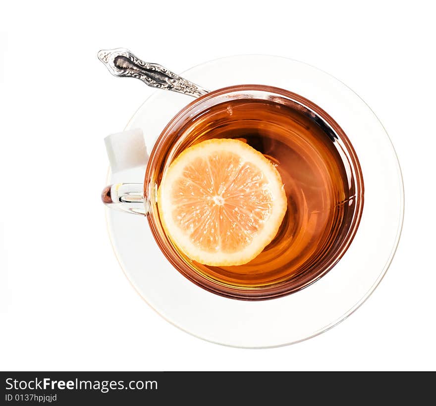 Tea isolated on white background.