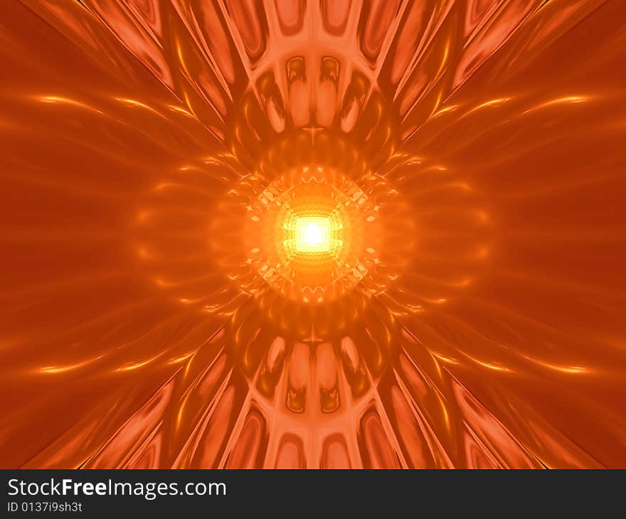 Abstract Fire Tracery Pattern