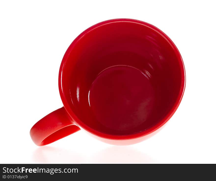 Coffee cup on white background