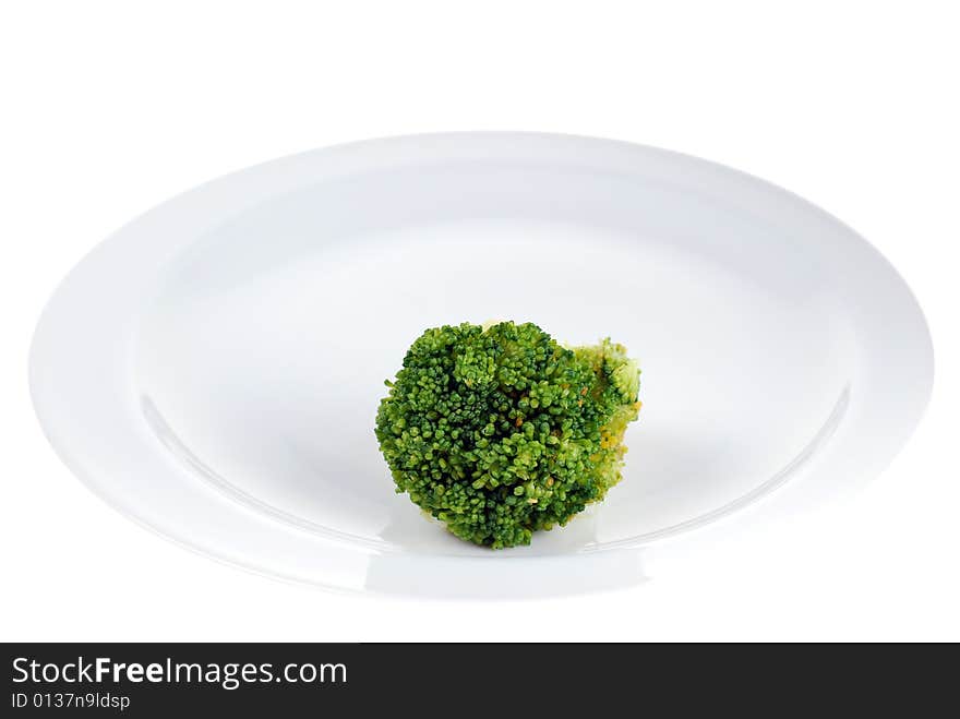 Broccoli on plate