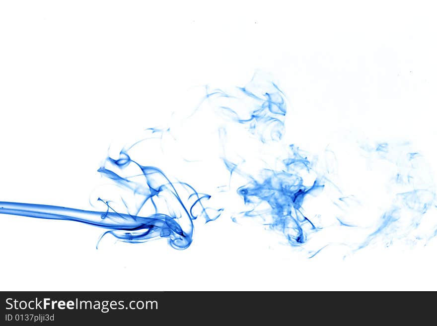 Color smoke on white background. Color smoke on white background