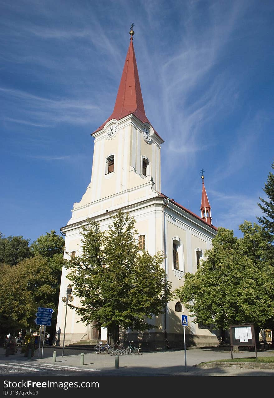 Baroque church of St. Giles-Bytstřice pod Hostýnem (czech republic). Baroque church of St. Giles-Bytstřice pod Hostýnem (czech republic)