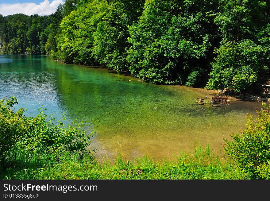 Alpine Pure Lake In Germany