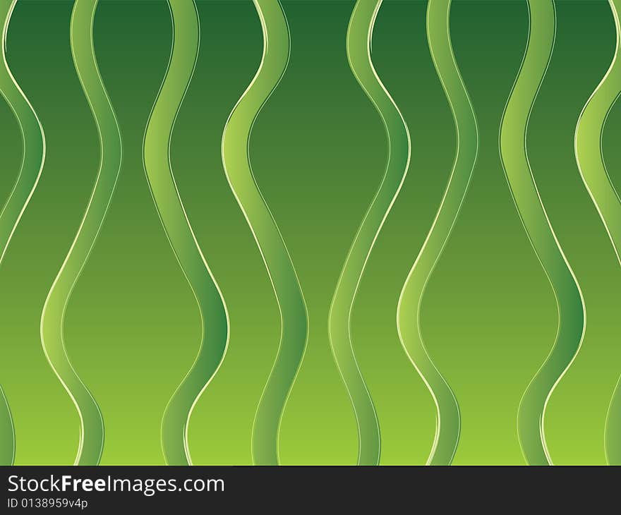 A vector illustration of a green bulb pattern. A vector illustration of a green bulb pattern