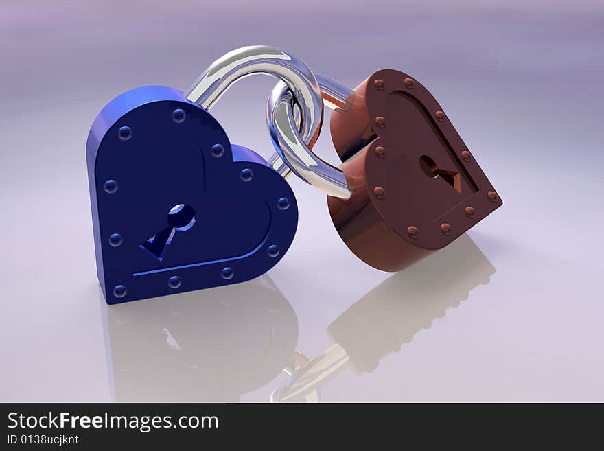 Heart S Padlocks