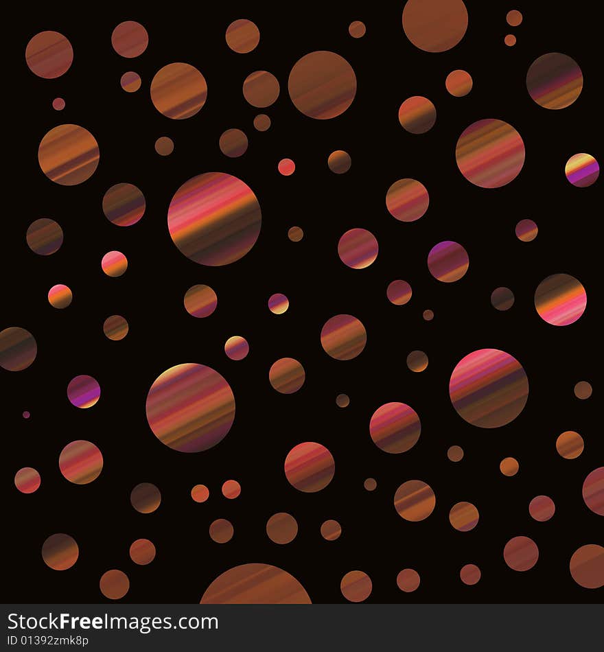 Patterned spots abstract background design