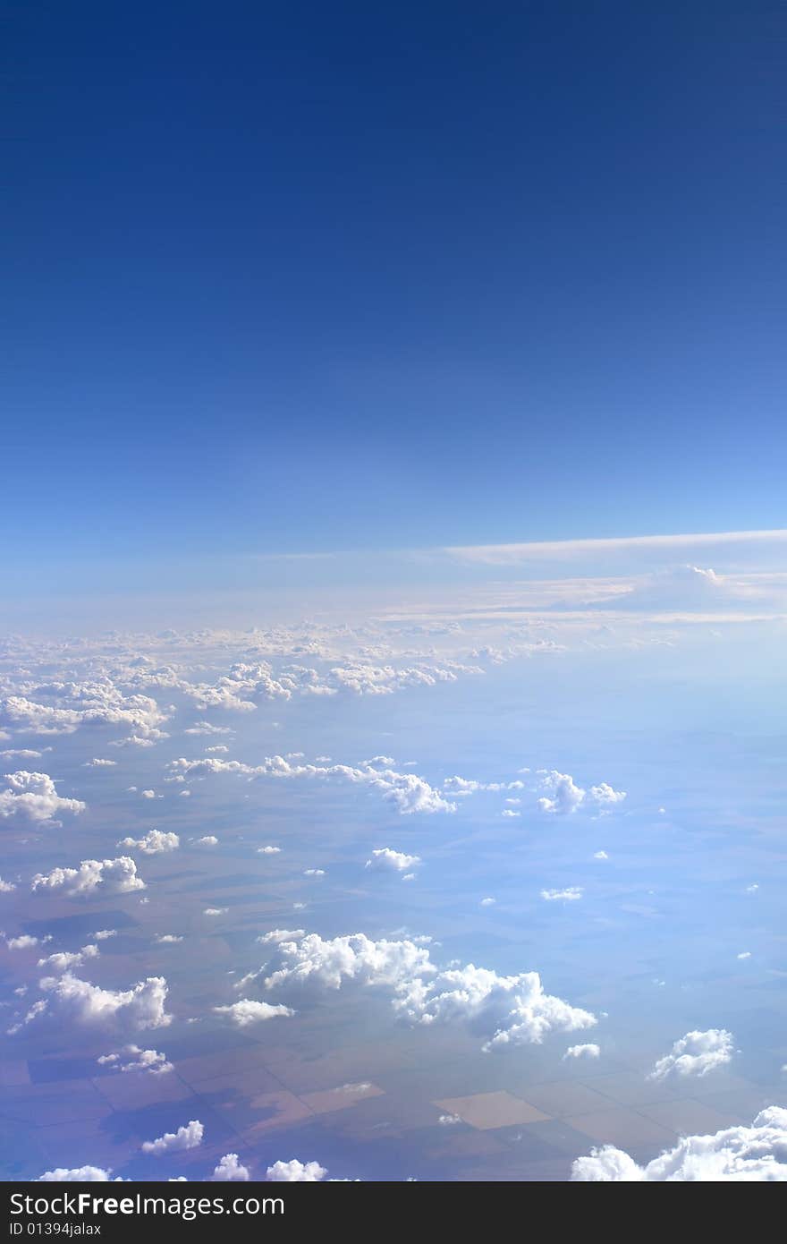 Blue sky and white clouds