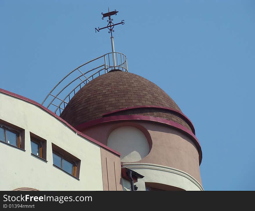 Dome and weather vane.