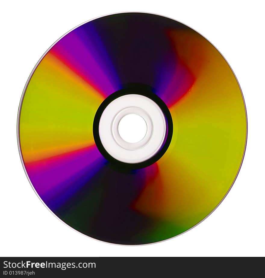 Compact Disk Isolated On White