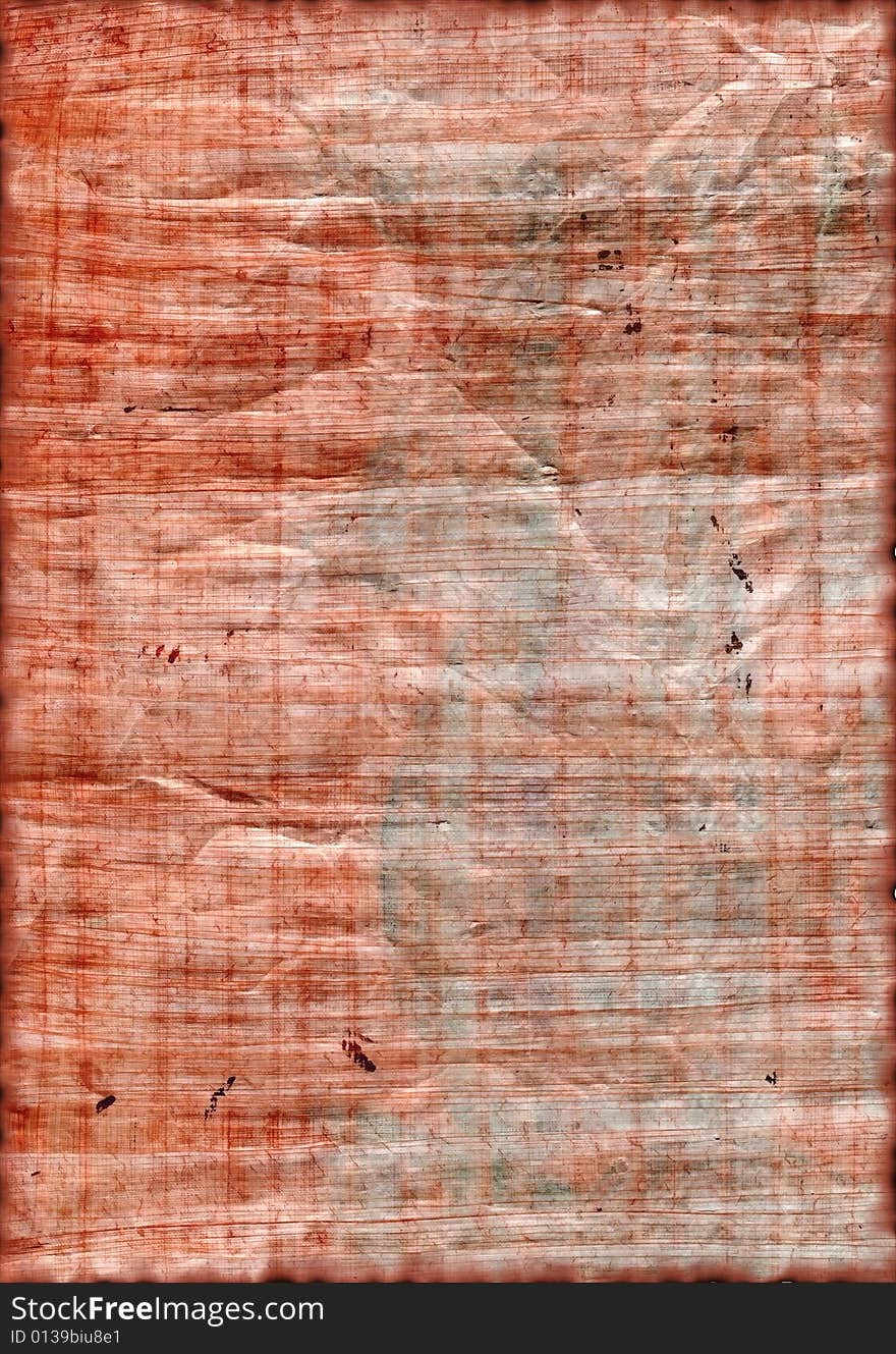 Antique red papyrus texture to background