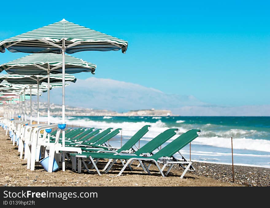 Tranquil scene on the beach