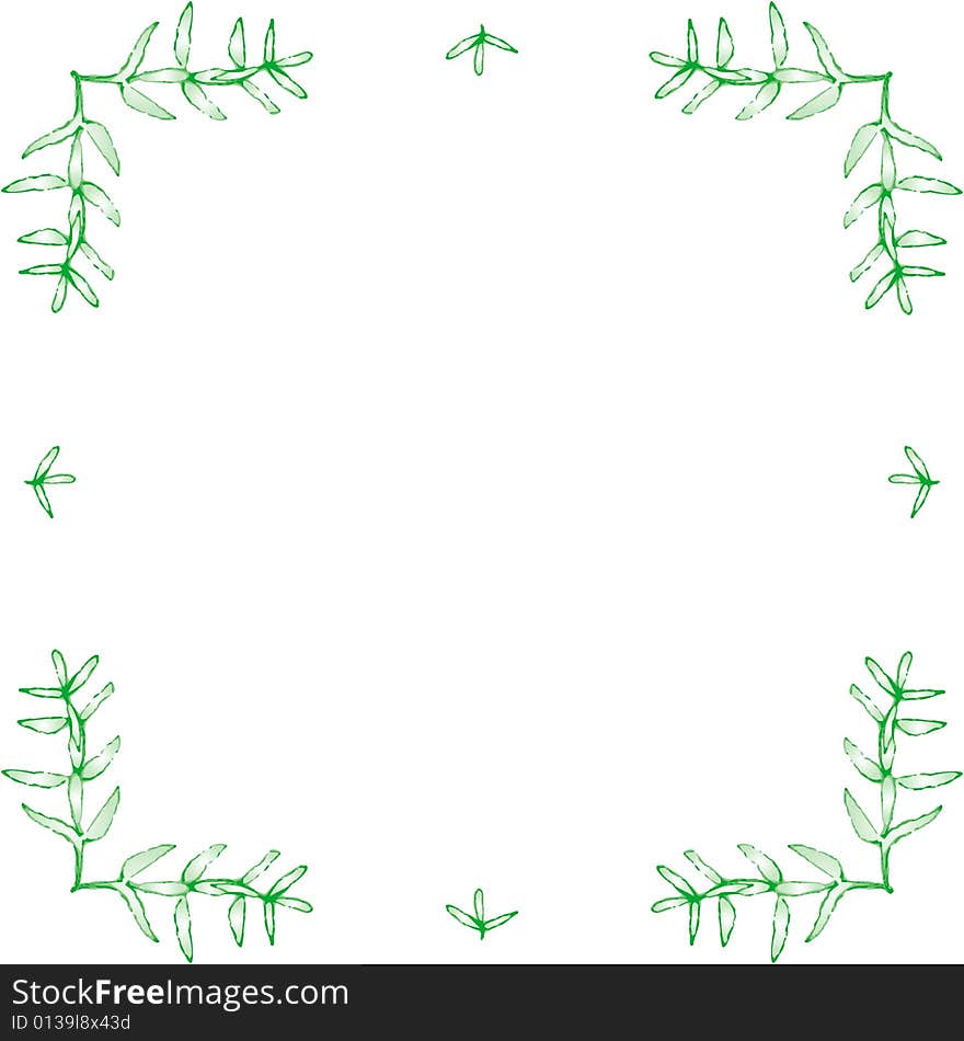 Frame with vegetable ornaments (cmyk to rgb). Frame with vegetable ornaments (cmyk to rgb)