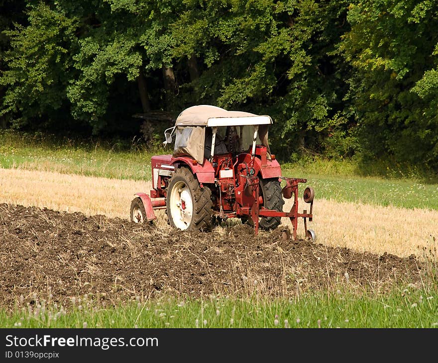 Tractor At Work