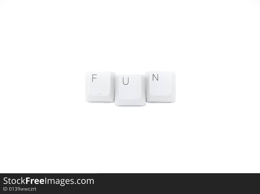 Keypad buttons fun isolated on white background. Keypad buttons fun isolated on white background