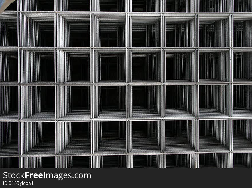 Industrial background with square steel structure. Industrial background with square steel structure