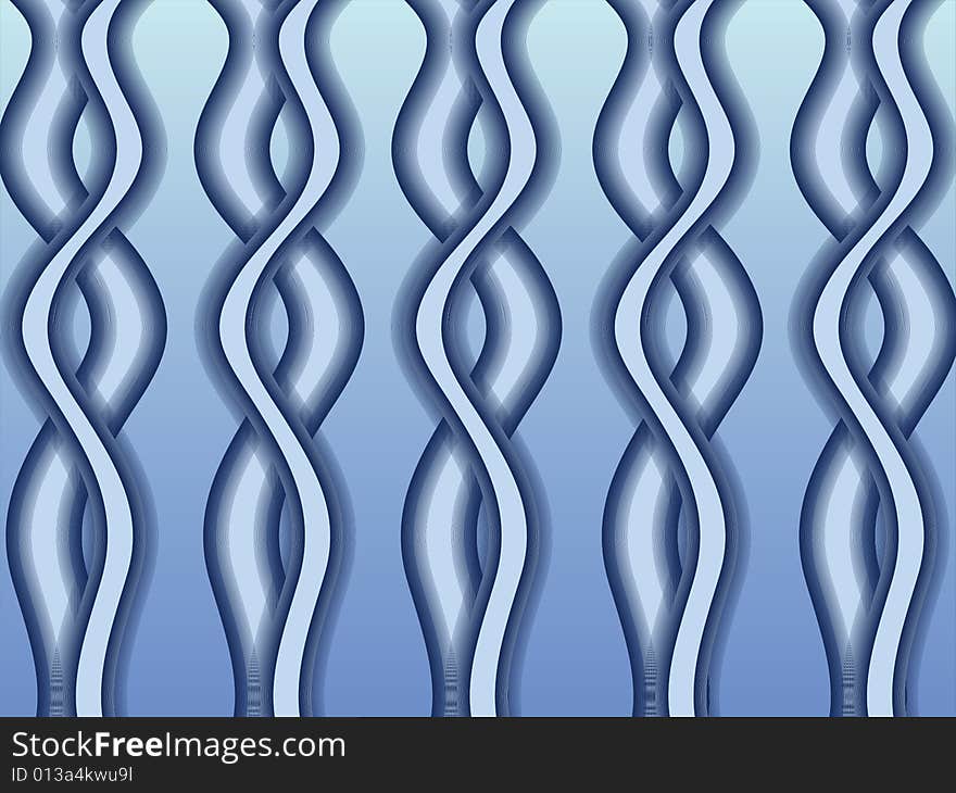 A vector illustration of a streamer pattern. A vector illustration of a streamer pattern