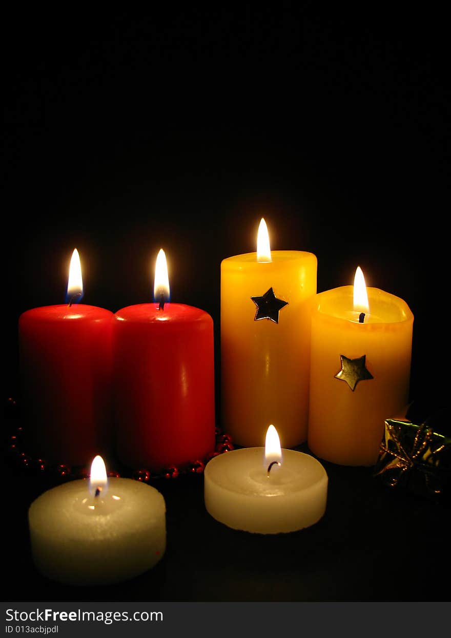 Candles, Christmas still life