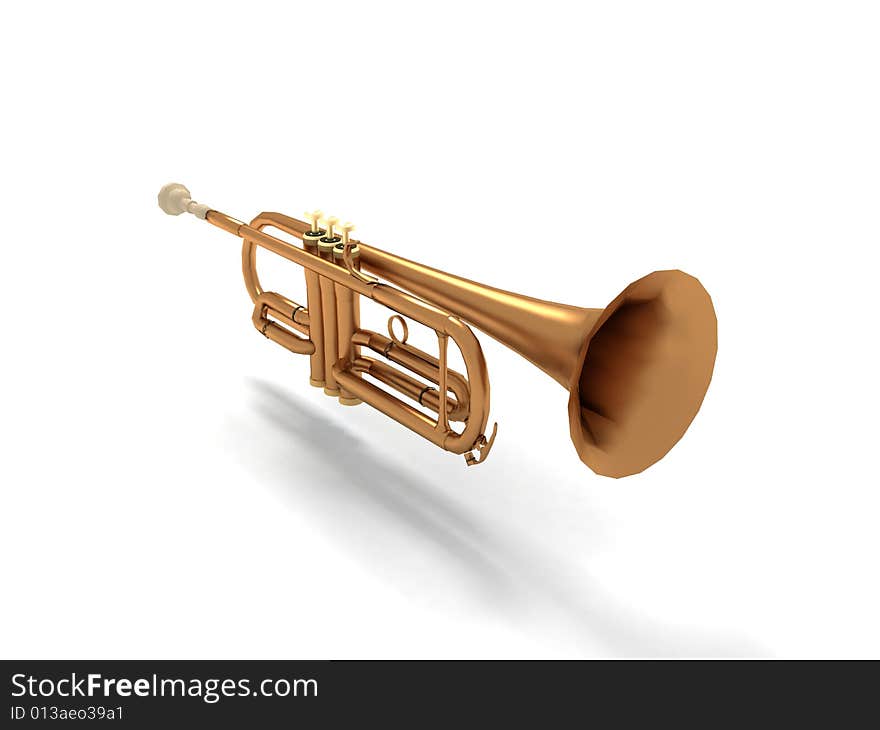 Background foto of a trumpet