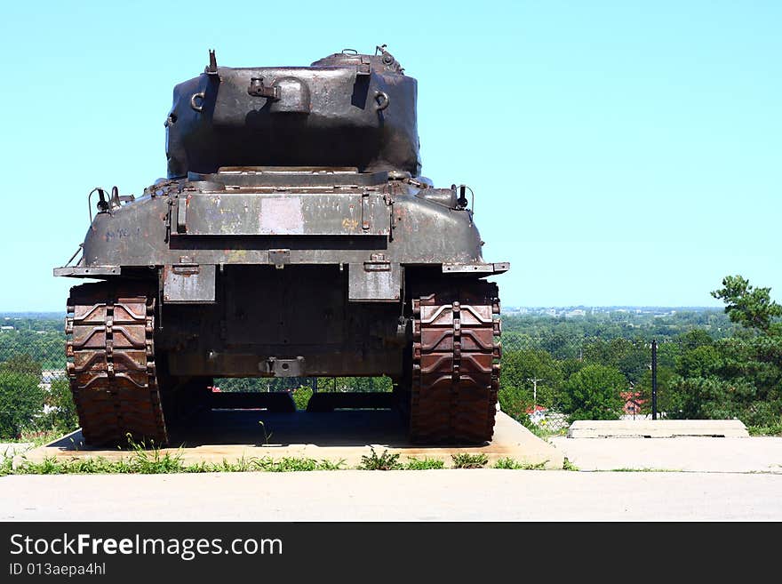 US tank from back