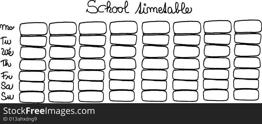 School timetable