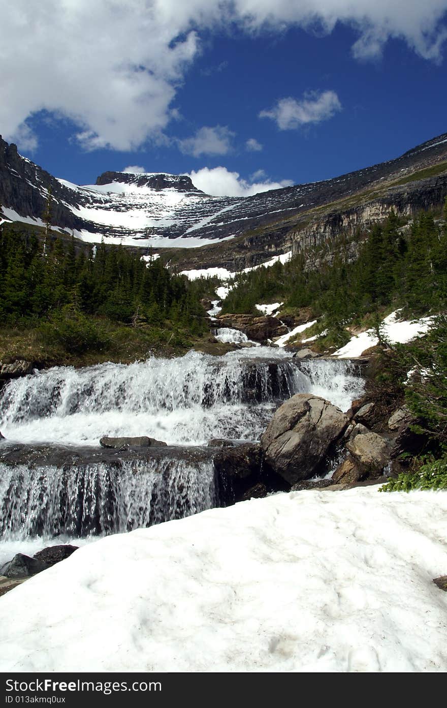 Waterfall at Glacier National Prak, Canada. Waterfall at Glacier National Prak, Canada