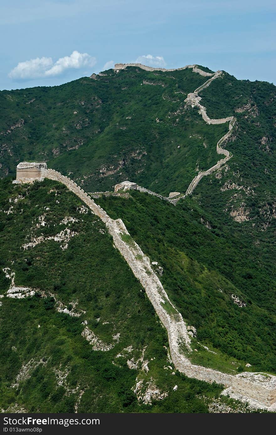 The great wall, hebei, china