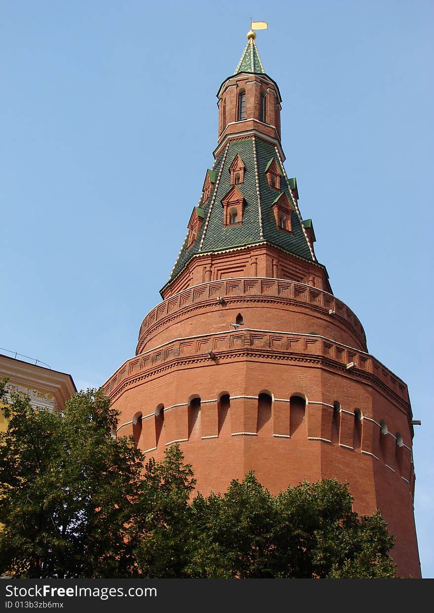 The Kremlin tower Red Suare Moscow Russia