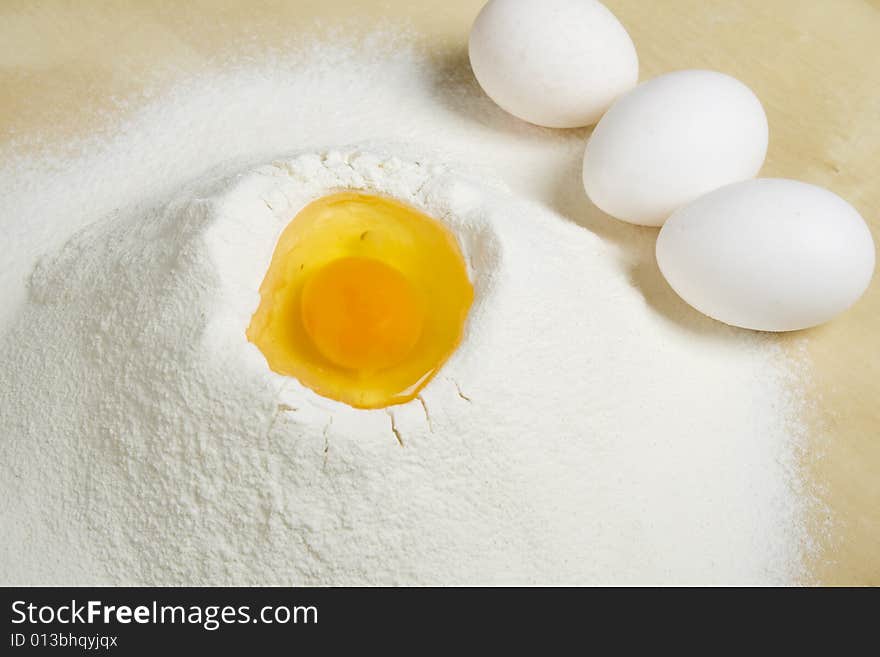 Eggs and flour