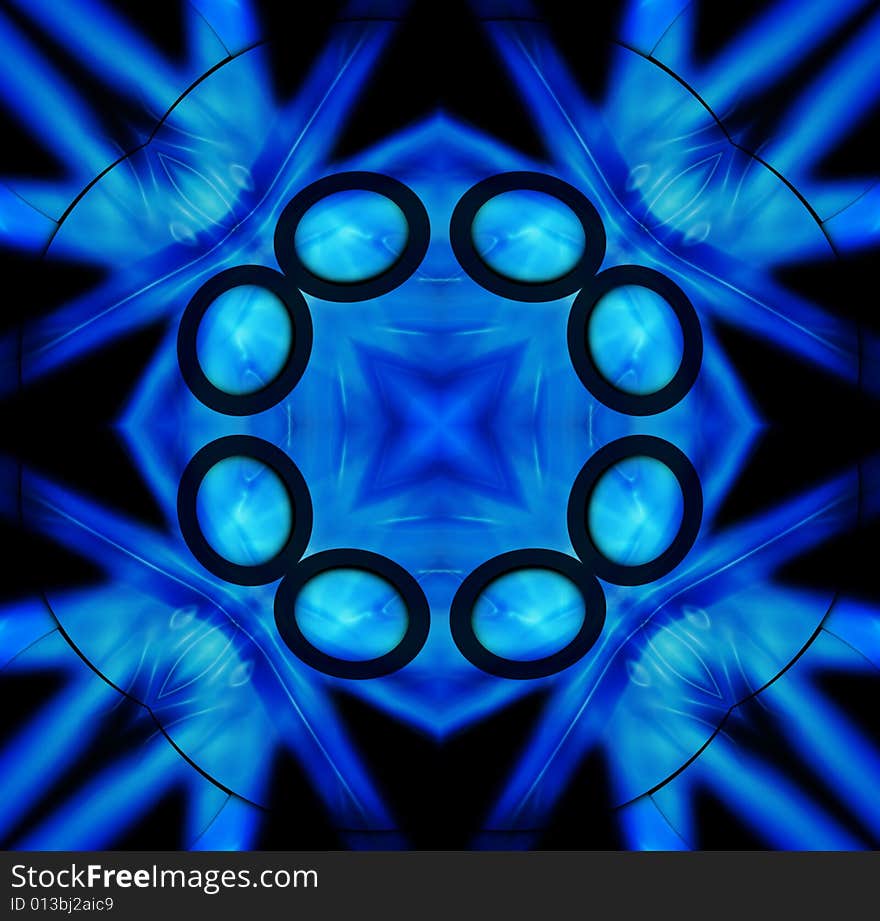 Black And Blue Tile Pattern Background 2