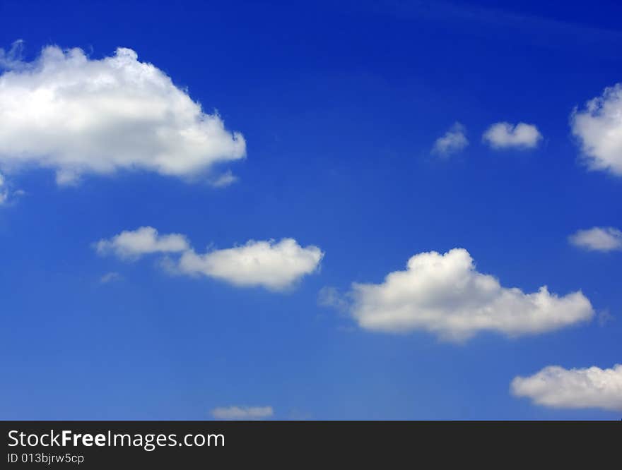 Blue cloudy sky  for background. Blue cloudy sky  for background