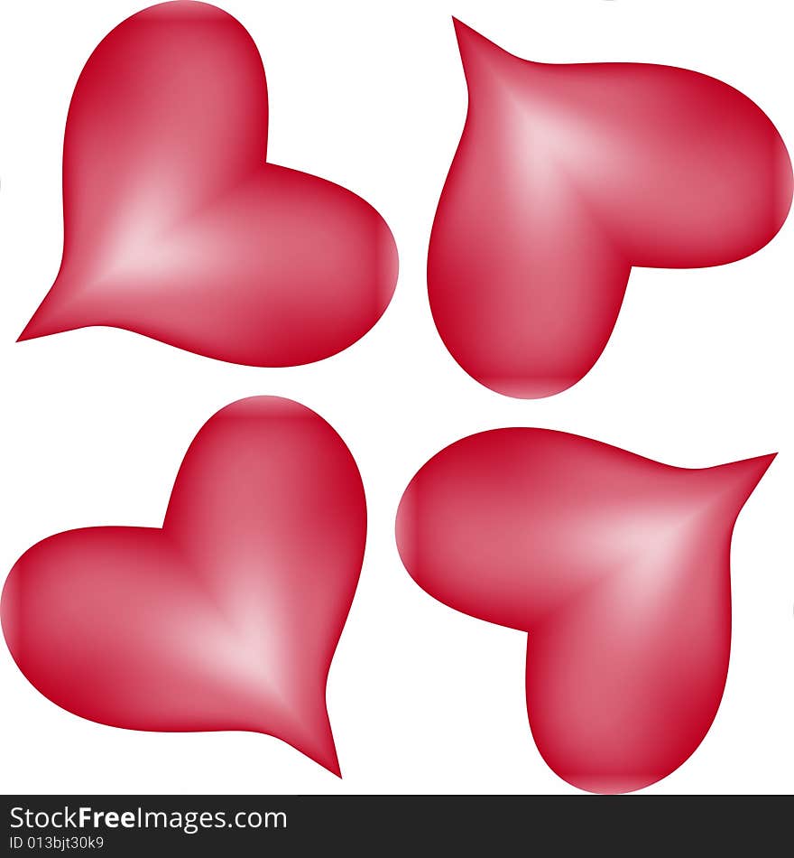 Lots Of Hearts Seamless Tile Pattern Background 20