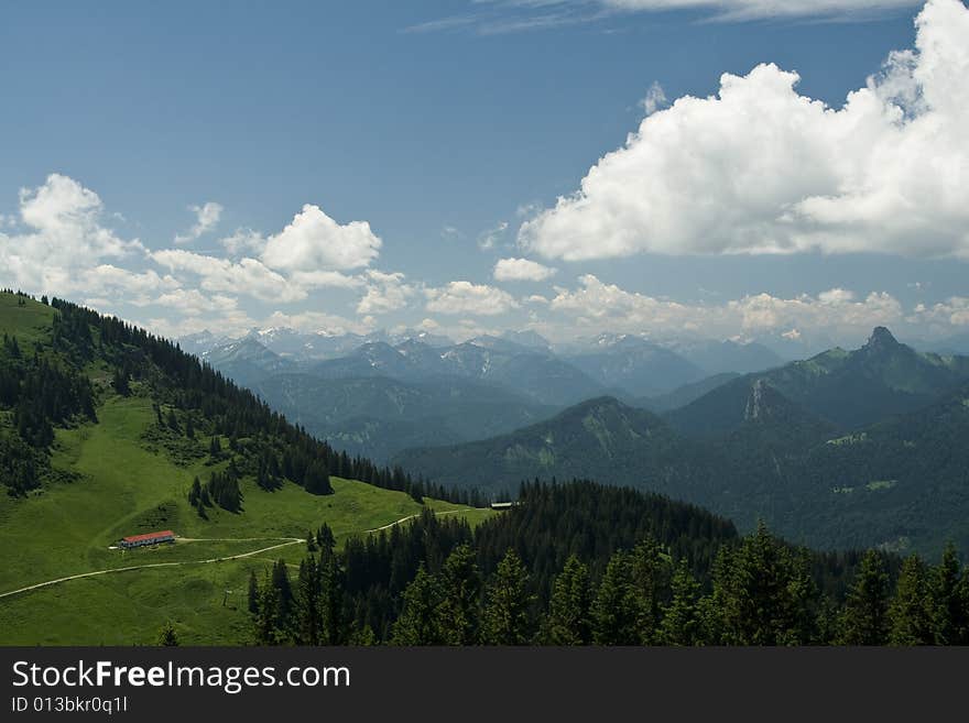 Valleys in the Alps