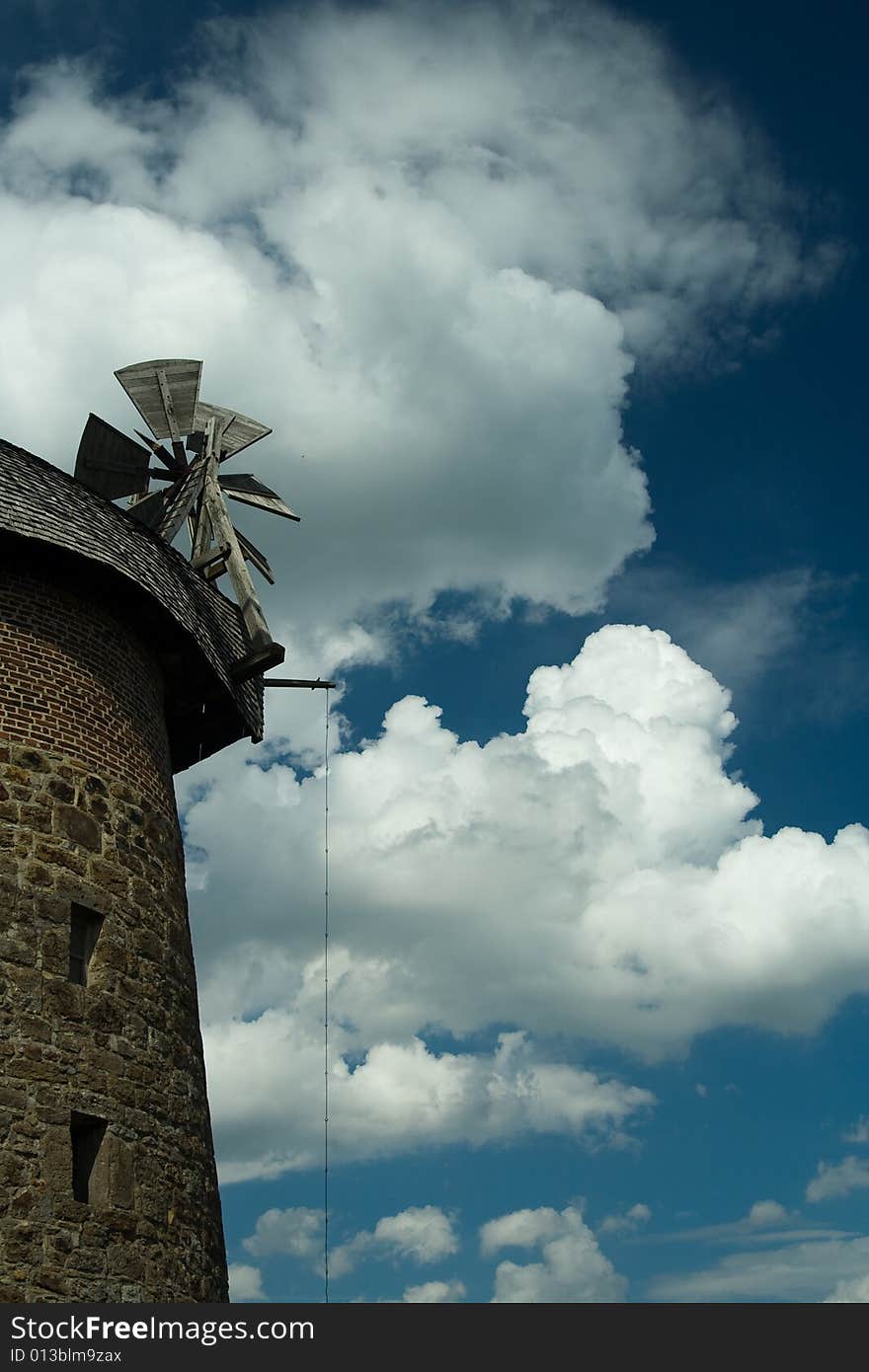 Windmill And Clouds